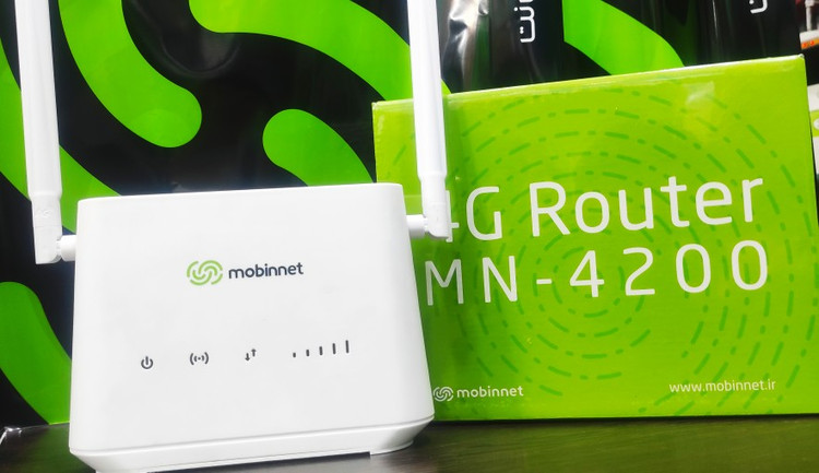 مودم سیم کارتی مدل Mobinnet-4200 بهمراه بسته 3ماهه 30 گیگ و سیم کارت مبین نت